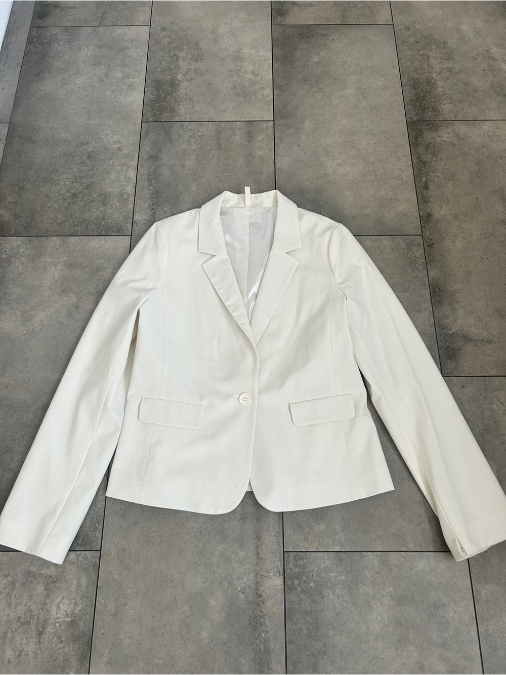 Frenchie off white ivory blazer Large